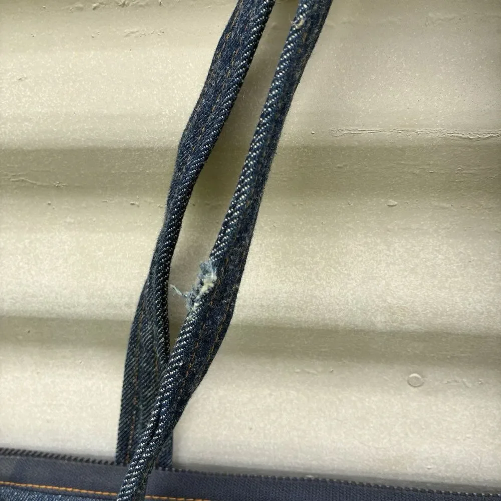 TANNER GOODS Vintage Selvedge Denim Gardening Boat Tote Bag Talon Zipper